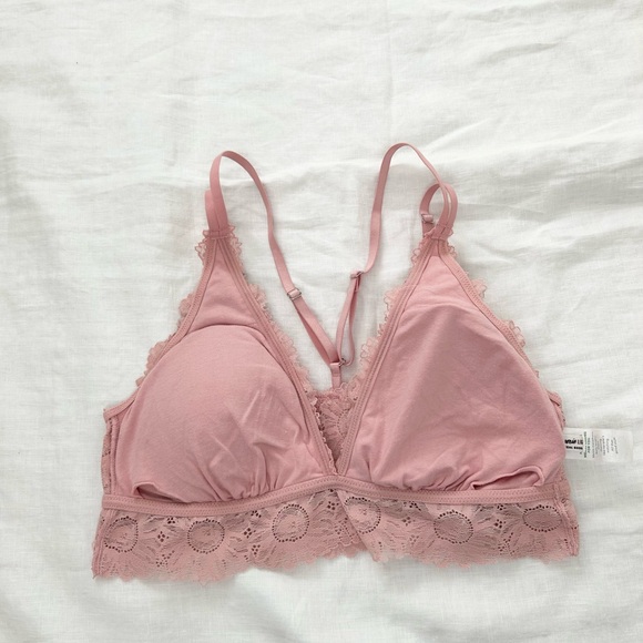 Aerie ANYTIME Sunflower Lace Padded Plunge Bralette - Picture 8 of 13